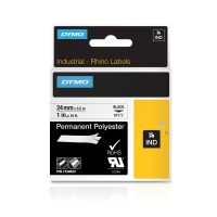 Dymo Rhino 24mm Permanent Polyester Label Tape - Genuine