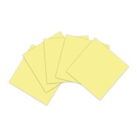 Pack of 5 Post-it 100 Rec Super Sticky Notes 654R-5SSCY 76mm x 76mm Yellow