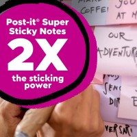 Pack of 5  Post-it 100 Rec Super Sticky Notes 654R-5SSNRP 76x76mm Wanderlust