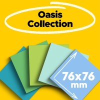 Pack of 5 Post-it 100 Rec Super Sticky Notes 654R-5SST 76mm x 76mm Oasis